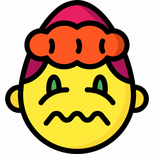 Emojis, emotion, girl, sick, smiley, upset icon - Download on Iconfinder