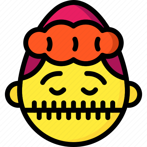 Emojis, emotion, girl, shut, silent, zip, zippit icon - Download on Iconfinder