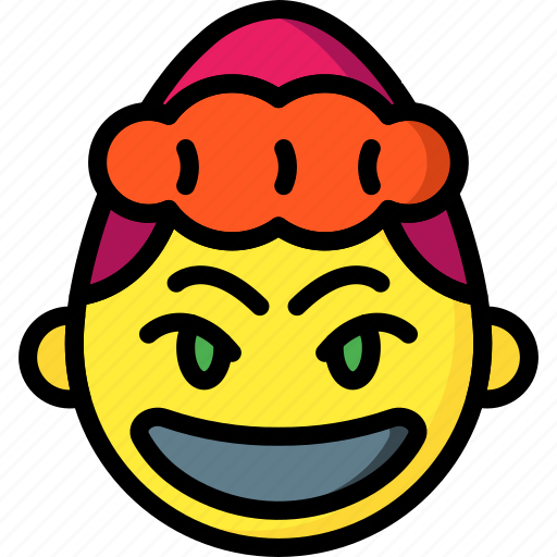 Emojis, emotion, girl, happy, laugh, smiley icon - Download on Iconfinder