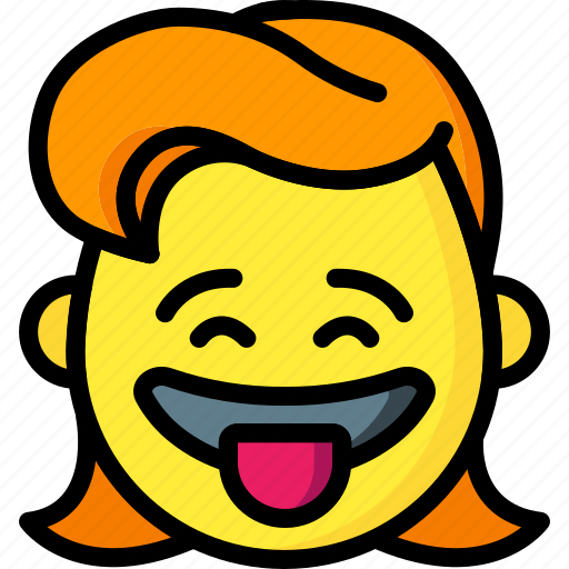 Cheeky, emojis, emotion, girl, laugh, tongue icon - Download on Iconfinder