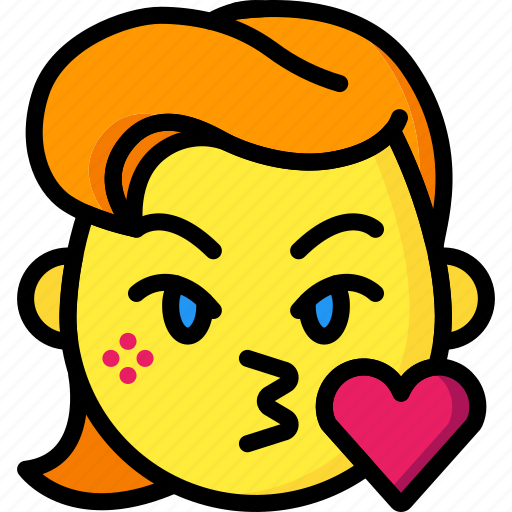 Emojis, girl, heart, kiss, love, snog icon - Download on Iconfinder