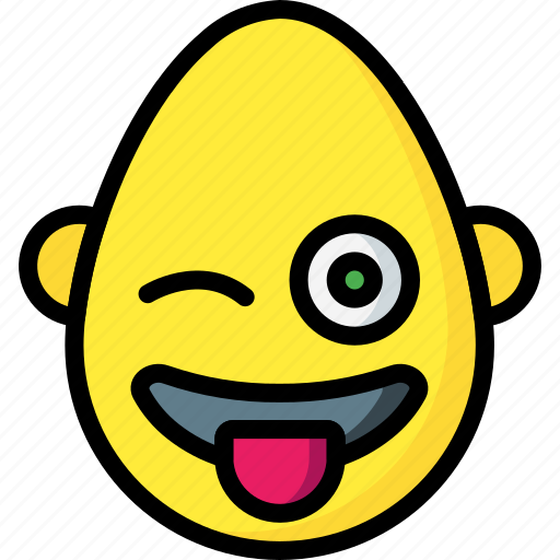 Bold, emojis, emotion, tongue, wink icon - Download on Iconfinder