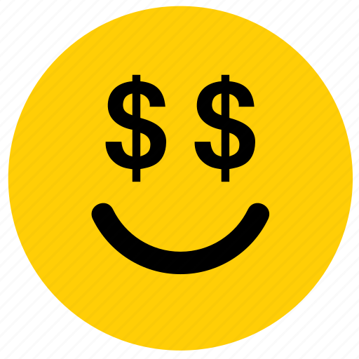 Dollar, emoji, emoticon, face, greed, greedy, money icon - Download on Iconfinder