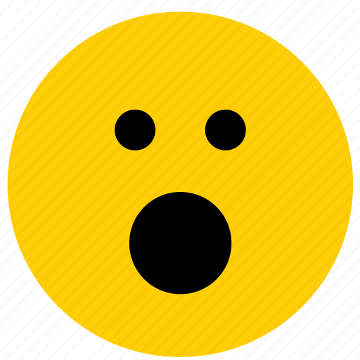 Emoji, emoticon, face, shock, shocked, surprise icon