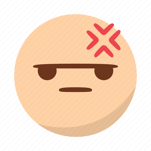 Angry, bored, emoji, emoticon, face, mad icon - Download on Iconfinder