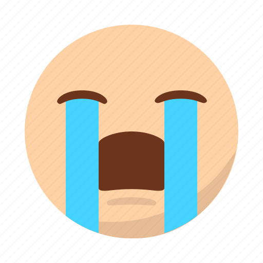 Cry, depressed, emoji, emoticon, face, sad, tear icon - Download on Iconfinder