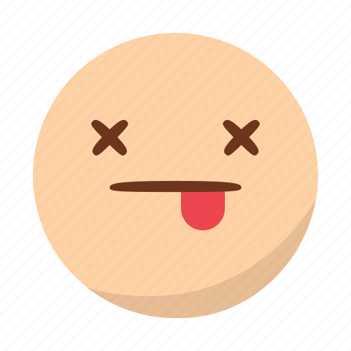Closed, dead, emoji, emoticon, eyes, face, tongue icon - Download on Iconfinder