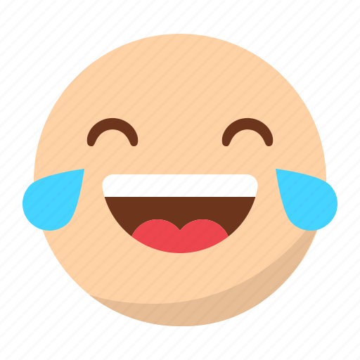 Emoji, emoticon, face, happy, laugh, smile, tear icon - Download on Iconfinder