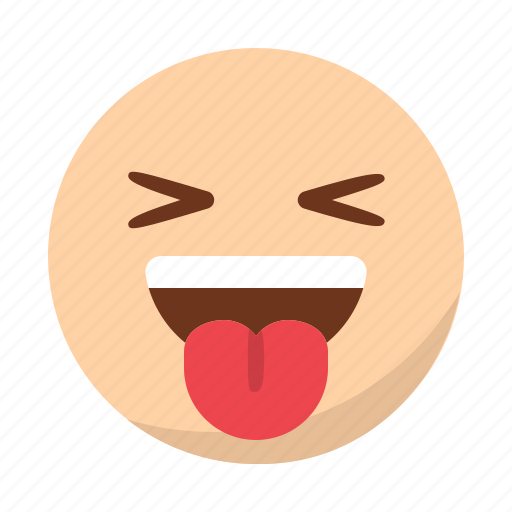 Emoji, emoticon, face, happy, laugh, smile, tongue icon - Download on Iconfinder
