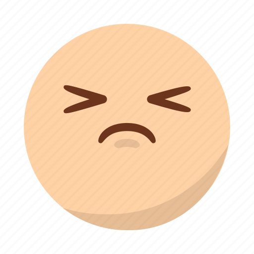 Emoji, emoticon, face, pain, sad, upset icon - Download on Iconfinder