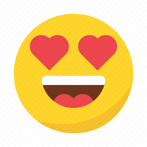 Emoji, emoticon, eyes, happy, heart, in love, smile icon - Download on Iconfinder