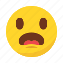 emoji, emoticon, sad, surprised, upset