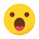 emoji, emoticon, surprised 