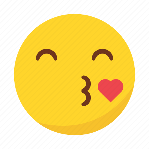 Emoji, emoticon, heart, kiss icon - Download on Iconfinder