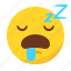 emoji, emoticon, sleep, sleeping, tired 