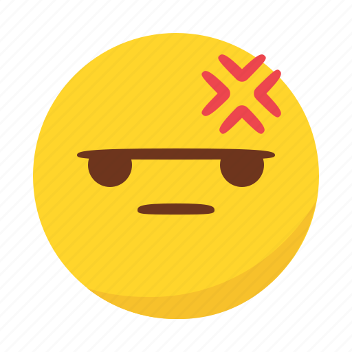 Angry, bored, emoji, emoticon icon - Download on Iconfinder