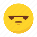 angry, bored, disappointed, emoji, emoticon