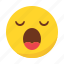 emoji, emoticon, sleep, sleeping, yawn 