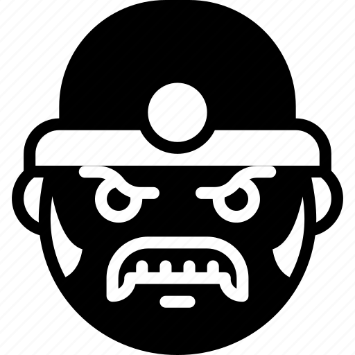Emojis, emotion, face, miner, moustache, smiley icon - Download on Iconfinder