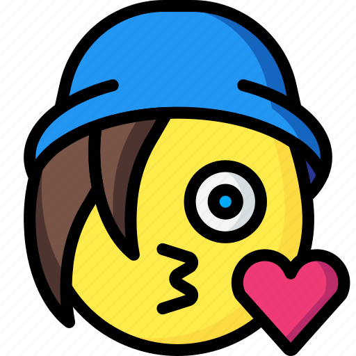 Beanie, emojis, emotion, face, kiss, smiley icon - Download on Iconfinder