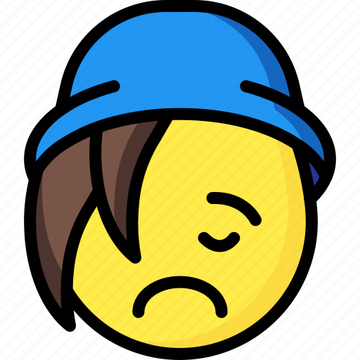 Beanie, emojis, emotion, face, sad, smiley icon - Download on Iconfinder