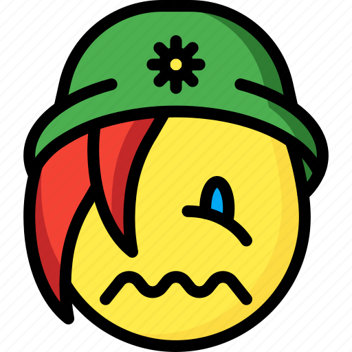 Beanie, emojis, emotion, face, girl, sick, smiley icon - Download on Iconfinder