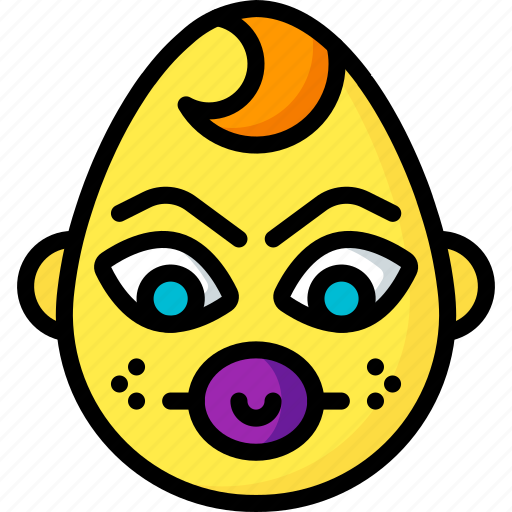 Baby, boy, dummy, emojis, emotion, face, smiley icon - Download on Iconfinder