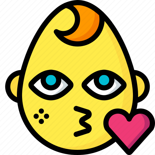 Baby, boy, emojis, emotion, face, kiss, smiley icon - Download on Iconfinder