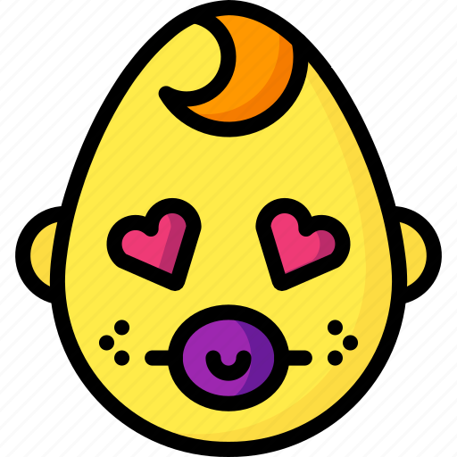Baby, boy, emojis, emotion, face, love, smiley icon - Download on Iconfinder