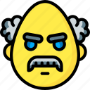 angry, emojis, emotion, face, professor, smiley
