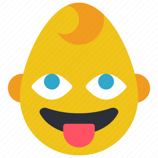 Baby, boy, emojis, emotion, smiley, tongue icon - Download on Iconfinder
