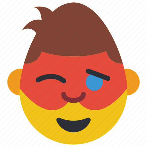 Dc, emojis, emotion, man, masked, robin, wink icon - Download on Iconfinder