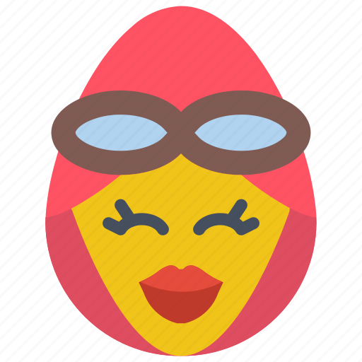 Amelia, earheart, emojis, girl, kiss, lips, pilot icon - Download on Iconfinder