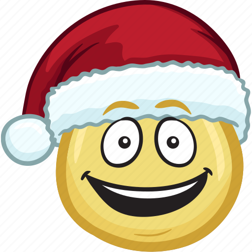 Cartoon, christmas, emoji, hat, holiday, santa icon - Download on Iconfinder