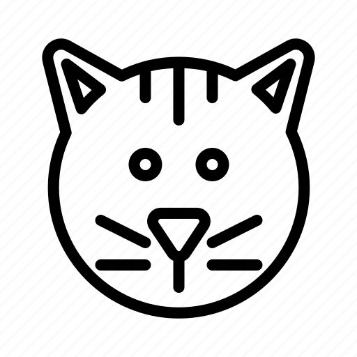 Cat, emoji, emoticon, expression, focus, smiley icon - Download on Iconfinder