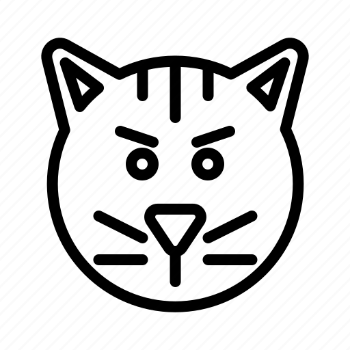 Angry, cat, emoji, emoticon, expression, smiley icon - Download on Iconfinder