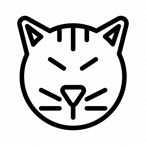 Angry, cat, emoji, emoticon, expression, smiley icon - Download on Iconfinder