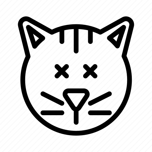 Cat, emoji, emoticon, expression, sick, smiley icon - Download on Iconfinder