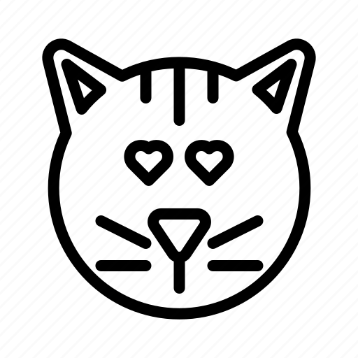 Cat, emoji, emoticon, expression, love, smiley icon - Download on Iconfinder