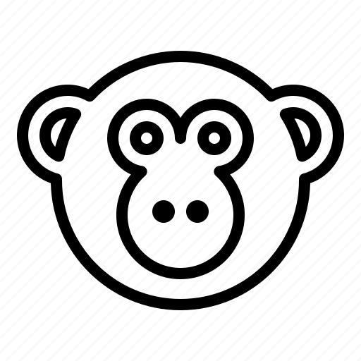 Emoji, emoticon, expression, focus, monkey, smiley icon - Download on Iconfinder