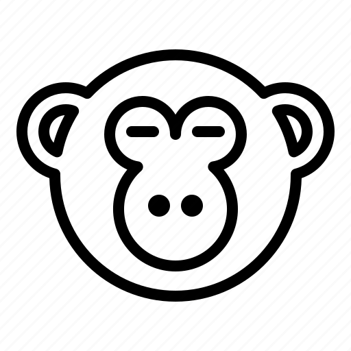 Emoji, emoticon, expression, expressionless, monkey, smiley icon - Download on Iconfinder
