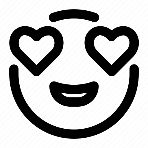 Emoji, emoticon, expression, in love, heart icon - Download on Iconfinder
