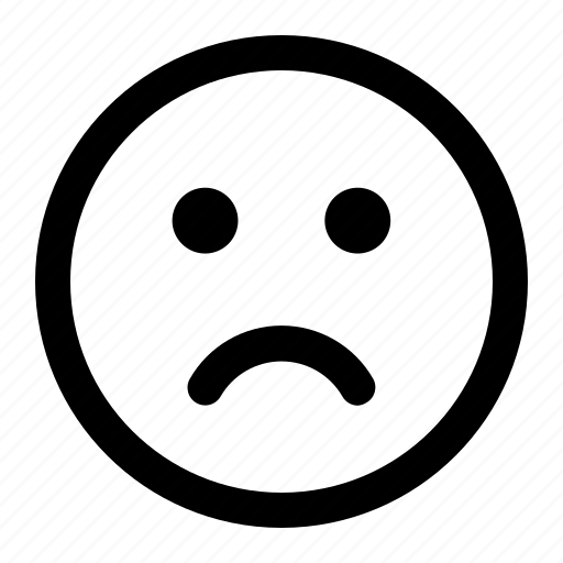 Sad, emoji, emoticon, expression, unhappy icon - Download on Iconfinder