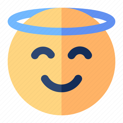 Emoji, emoticon, expression, halo, angel icon - Download on Iconfinder