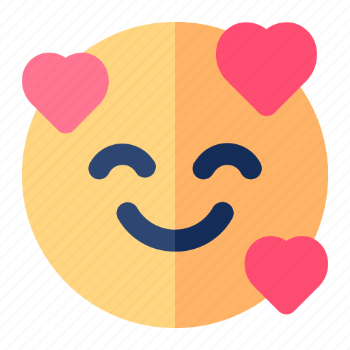Hearts, emoji, emoticon, expression, love icon - Download on Iconfinder