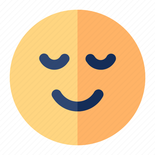 Relieved, emoji, emoticon, expression icon - Download on Iconfinder