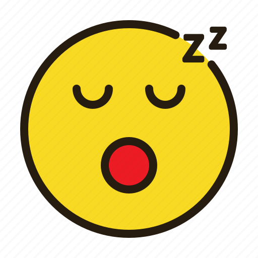 Cute, emoji, emotion, expression, sleepy icon - Download on Iconfinder
