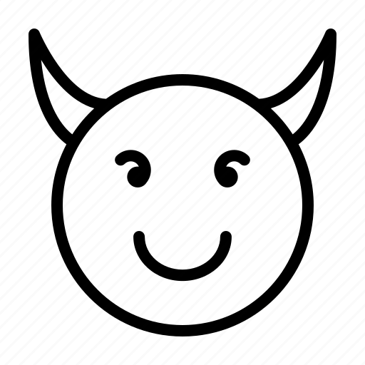 Angry, devil, emoji, emoticon, emotion, evil icon - Download on Iconfinder
