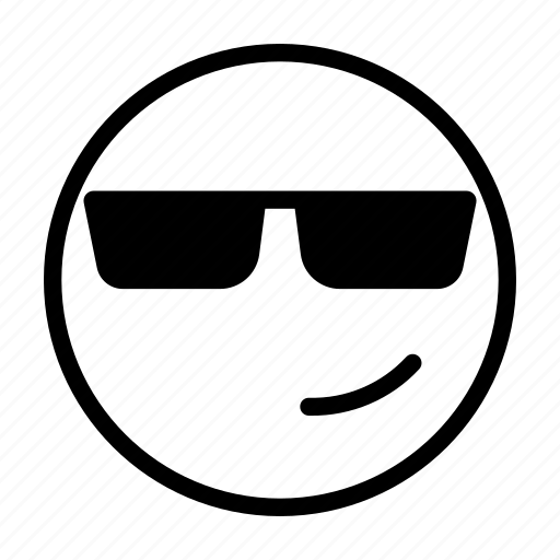 Cool, emoji, trendy, sunglasses icon - Download on Iconfinder