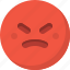 angry, emoticon, emotion, expression, face, smiley 